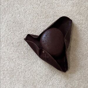 Dark Brown Leather Pirate’s Hat
